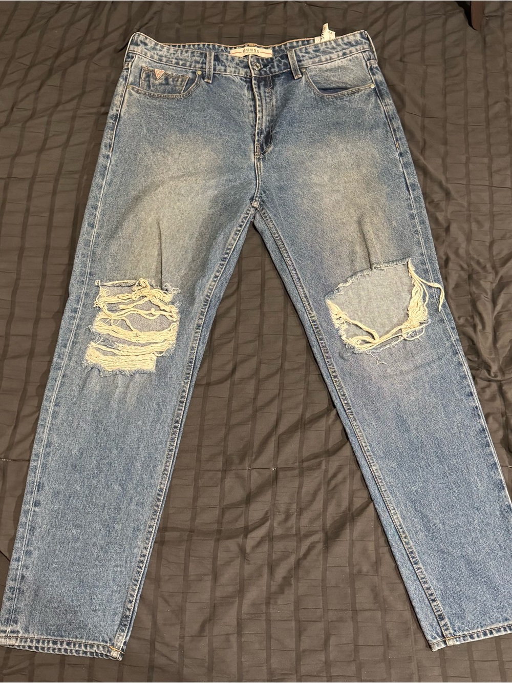 Guess Light Blue Distressed Relaxed Men’s Jeans